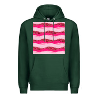 Sports Green valentines day glitter and leopard seamless pattern Premium Hoodie - BundleAndBundleShop