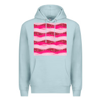 Blue Mist valentines day glitter and leopard seamless pattern Premium Hoodie - BundleAndBundleShop