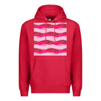 Cardinal valentines day glitter and leopard seamless pattern Premium Hoodie - BundleAndBundleShop