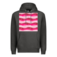 Charcoal Heather valentines day glitter and leopard seamless pattern Premium Hoodie - BundleAndBundleShop