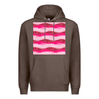 Coffee valentines day glitter and leopard seamless pattern Premium Hoodie - BundleAndBundleShop