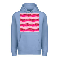 Colony Blue valentines day glitter and leopard seamless pattern Premium Hoodie - BundleAndBundleShop