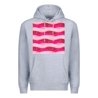 Heather Grey valentines day glitter and leopard seamless pattern Premium Hoodie - BundleAndBundleShop