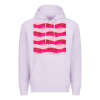 Lilac valentines day glitter and leopard seamless pattern Premium Hoodie - BundleAndBundleShop