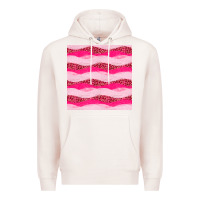 Pale Pink valentines day glitter and leopard seamless pattern Premium Hoodie - BundleAndBundleShop