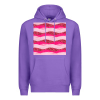 Purple valentines day glitter and leopard seamless pattern Premium Hoodie - BundleAndBundleShop