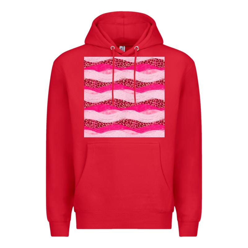 Valentines Day Glitter And Leopard Seamless Pattern Premium Hoodie by BundleAndBundleShop | Teevron