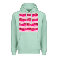 Seafoam valentines day glitter and leopard seamless pattern Premium Hoodie - BundleAndBundleShop