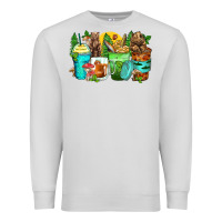 Dove Grey bear coffee cups Premium Sweatshirt - Zillion Design Studio