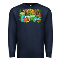 Navy bear coffee cups Premium Sweatshirt - Zillion Design Studio