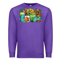 Purple bear coffee cups Premium Sweatshirt - Zillion Design Studio