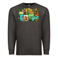 Smoke bear coffee cups Premium Sweatshirt - Zillion Design Studio