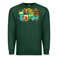 Sports Green bear coffee cups Premium Sweatshirt - Zillion Design Studio