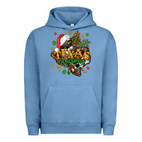 Pigment Pebble Blue texas christmas Urban Hoodie - AdoDesignShop