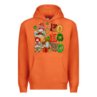 Carrot ho ho ho christmas latte with gnomies Premium Hoodie - AdoDesignShop