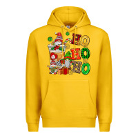 Lemon ho ho ho christmas latte with gnomies Premium Hoodie - AdoDesignShop