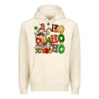 Sandshell ho ho ho christmas latte with gnomies Premium Hoodie - AdoDesignShop