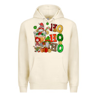Tofu ho ho ho christmas latte with gnomies Premium Hoodie - AdoDesignShop