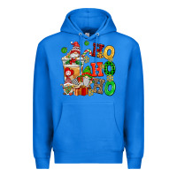 True Royal ho ho ho christmas latte with gnomies Premium Hoodie - AdoDesignShop