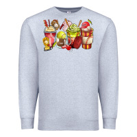 Heather Grey baseball and softball coffee cups Premium Sweatshirt - Zillion Design Studio
