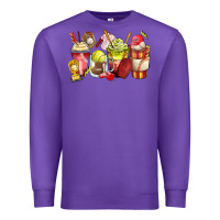 Purple baseball and softball coffee cups Premium Sweatshirt - Zillion Design Studio