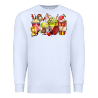 White baseball and softball coffee cups Premium Sweatshirt - Zillion Design Studio