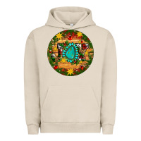 Pigment French Oak Christmas gemstone joy ornament Urban Hoodie - Artiststas