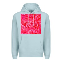 Blue Mist valentines day marble seamless pattern Premium Hoodie - BundleAndBundleShop