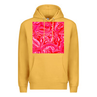Mustard valentines day marble seamless pattern Premium Hoodie - BundleAndBundleShop