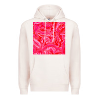 Pale Pink valentines day marble seamless pattern Premium Hoodie - BundleAndBundleShop