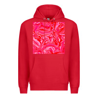 Red valentines day marble seamless pattern Premium Hoodie - BundleAndBundleShop