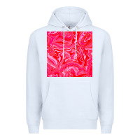 White valentines day marble seamless pattern Premium Hoodie - BundleAndBundleShop