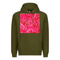 Army Green valentines day marble seamless pattern Premium Hoodie - BundleAndBundleShop