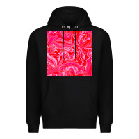 Black valentines day marble seamless pattern Premium Hoodie - BundleAndBundleShop