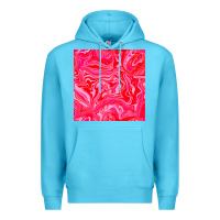 Ocean Blue valentines day marble seamless pattern Premium Hoodie - BundleAndBundleShop