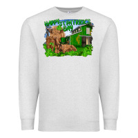 Oatmeal Heather Happy st. patrick's day cattle and calfs Premium Sweatshirt - RanaPortraitStore