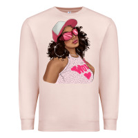 Pale Pink pink sunglasses afro black girl Premium Sweatshirt - texasbilliewilder