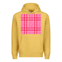 Antique Gold valentines day plaid seamless pattern Premium Hoodie - BundleAndBundleShop