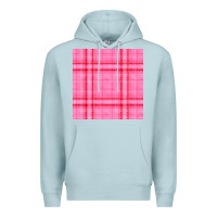 Blue Mist valentines day plaid seamless pattern Premium Hoodie - BundleAndBundleShop