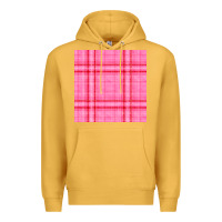 Mustard valentines day plaid seamless pattern Premium Hoodie - BundleAndBundleShop