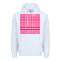 White valentines day plaid seamless pattern Premium Hoodie - BundleAndBundleShop