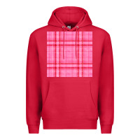 Cardinal valentines day plaid seamless pattern Premium Hoodie - BundleAndBundleShop