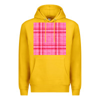 Lemon valentines day plaid seamless pattern Premium Hoodie - BundleAndBundleShop
