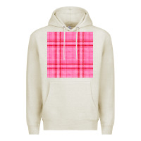 Oatmeal Heather valentines day plaid seamless pattern Premium Hoodie - BundleAndBundleShop