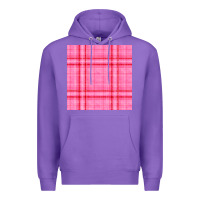 Purple valentines day plaid seamless pattern Premium Hoodie - BundleAndBundleShop