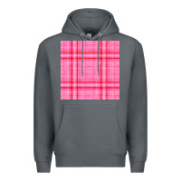 Rock valentines day plaid seamless pattern Premium Hoodie - BundleAndBundleShop