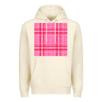 Sandshell valentines day plaid seamless pattern Premium Hoodie - BundleAndBundleShop