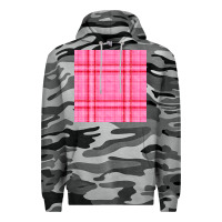 Slate Camo valentines day plaid seamless pattern Premium Hoodie - BundleAndBundleShop