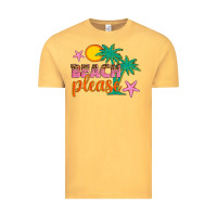 Vintage Mustard beach please Vintage Tee - Artiststas