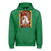 Emerald Christmas goat family Urban Hoodie - Artiststas
